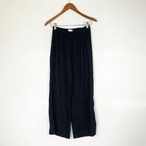 Onia Linen Pull On Pant Straight Leg Wide Lightweight Size Medium High Waisted